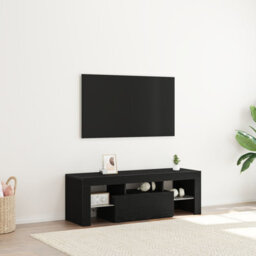 Walplus Tv Cabinet Black 120 X 35 X 40 Cm Engineered Wood