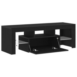 Walplus Tv Cabinet Black 120 X 35 X 40 Cm Engineered Wood - thumbnail 4