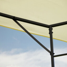 Outsunny Garden Gazebo Awning Tent Marquee Water Resistant Steel Cream 3Mx3M - thumbnail 8
