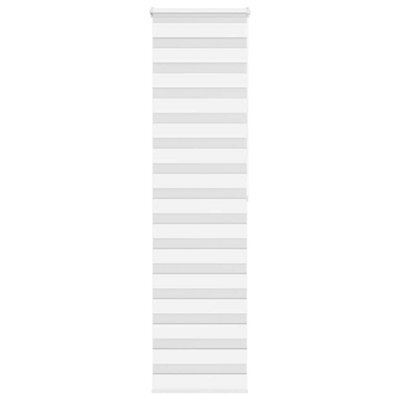 Berkfield Zebra Blind White 55X200 Cm Fabric Width 50.9 Cm Polyester - image 1