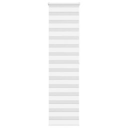 Berkfield Zebra Blind White 55X200 Cm Fabric Width 50.9 Cm Polyester