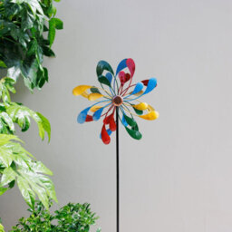 Primrose Metal Droplet Multicoloured Kinetic Wind Spinner 65Cm - thumbnail 3