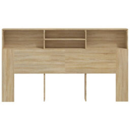 Berkfield Headboard Cabinet Sonoma Oak 180X19X103.5 Cm - thumbnail 3