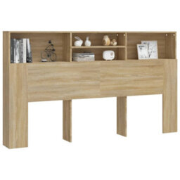 Berkfield Headboard Cabinet Sonoma Oak 180X19X103.5 Cm - thumbnail 5