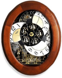 Rhythm Small World Wooden Magic Motion Musical Wall Clock - thumbnail 2