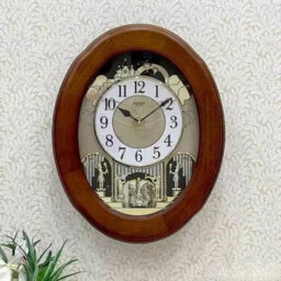 Rhythm Small World Wooden Magic Motion Musical Wall Clock - thumbnail 3