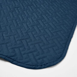 Ohs Geo Pinsonic Blanket Throw Quilted Bedspread, Navy - 200 X 240Cm - thumbnail 2