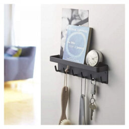 Wall-Mounted Hooks And Key Holders For Decorative Walls, Key Organizer For Entryway, Hallway, Kitchen, Office, Black - thumbnail 3