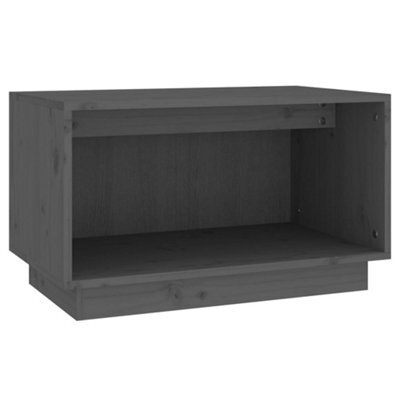 Berkfield Rustic Tv Cabinet Grey 60X35X35 Cm Solid Wood Pine - image 1