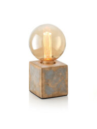 Auraglow Mysa Bronzed Effect Stone Table Desk Lamp - Multnomah - With Ag549 - thumbnail 2
