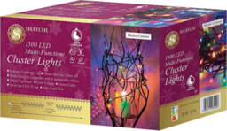 Shatchi 1500 Leds Multicolour Compact Leds Green Cable Christmas Home Decorations - thumbnail 6