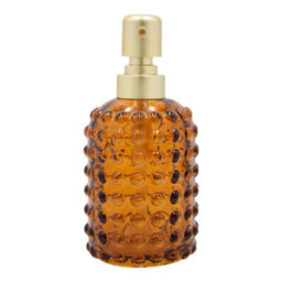 GoodHome Reyes Orange Glass Freestanding Soap Dispenser