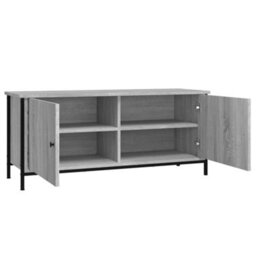 Berkfield Tv Cabinet With Doors Grey Sonoma 102X35X45 Cm Engineered Wood - thumbnail 6