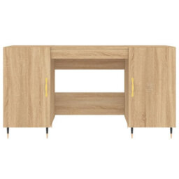 Berkfield Desk Sonoma Oak 140X50X75 Cm Engineered Wood - thumbnail 6