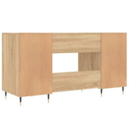 Berkfield Desk Sonoma Oak 140X50X75 Cm Engineered Wood - thumbnail 8