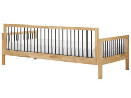 Beliani Daybed Wood Tricot 90 X 200 Cm (Eu Single) Light Brown - thumbnail 5