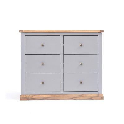 Cabinet Bits Bicarri 6 Drawer Chest Of Drawers Brass Knob - image 1