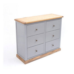 Cabinet Bits Bicarri 6 Drawer Chest Of Drawers Brass Knob - thumbnail 3
