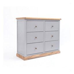 Cabinet Bits Bicarri 6 Drawer Chest Of Drawers Brass Knob - thumbnail 2