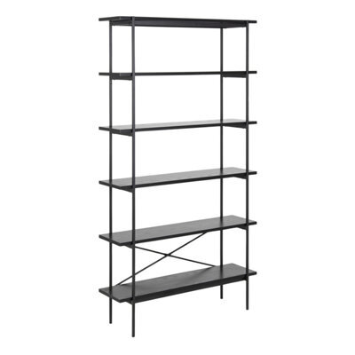 Furniture To Go Angus Bookcase With 5 Shelves In Black - image 1