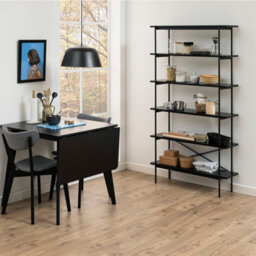 Furniture To Go Angus Bookcase With 5 Shelves In Black - thumbnail 5