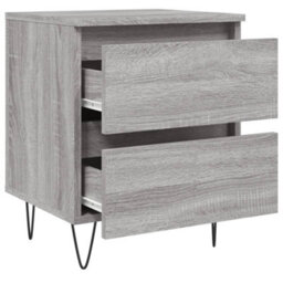 Berkfield Bedside Cabinets 2 Pcs Grey Sonoma 40X35X50 Cm Engineered Wood - thumbnail 6