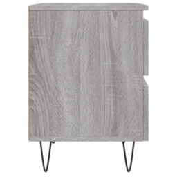 Berkfield Bedside Cabinets 2 Pcs Grey Sonoma 40X35X50 Cm Engineered Wood - thumbnail 7