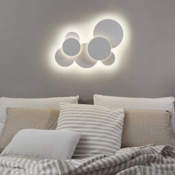 Ideal Lux Luminosa Cloud Circles Decorative Flush Ceiling Light White 74Cm 3000K - thumbnail 2
