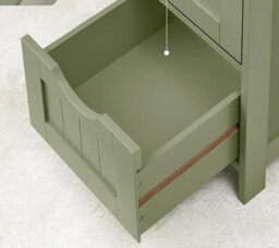 Modcraft Green Bathroom Floor Storage Cabinet Freestanding Unit With 4 Drawers - thumbnail 5