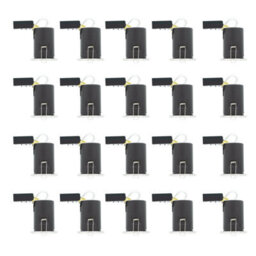 First Choice Lighting Set Of 20 Fire Bathroom Downlights - Chrome Ip65 Recessed Downlights - thumbnail 1