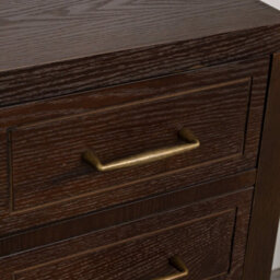 Melody Maison Dark Wood 4 Drawer Dressing Table & Pair Of Bedside Tables - Kingsley Range - thumbnail 3
