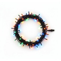 Pegdev - Pdl Led String Lights Rgby Colour Changing Black Rubber Ip65 Connectable Outdoor Indoor Waterproof Garden Patio Party 25M
