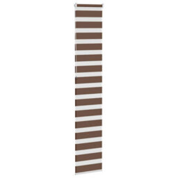 Berkfield Zebra Blind Brown 45X230 Cm Fabric Width 40.9 Cm Polyester - thumbnail 4