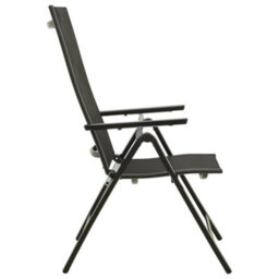 Berkfield 5 Piece Garden Dining Set Aluminium Anthracite - thumbnail 9