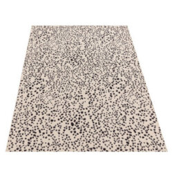 Black Modern Easy To Clean Dotted Rug For Diningroom-66Cm X 240Cm - thumbnail 5