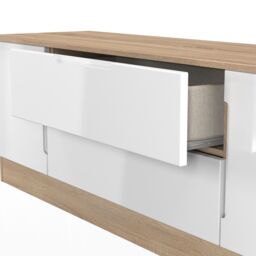 Messina Gloss Bardolino Oak Effect Tv Stand With 2 Drawers, (H)49.5Cm X (W)144.2Cm X (D)40Cm - thumbnail 7