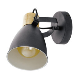 Elegant Anthracite Cream White Brown Flush Ceiling Light With E27 Bulb Socket - thumbnail 1