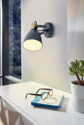 Elegant Anthracite Cream White Brown Flush Ceiling Light With E27 Bulb Socket - thumbnail 3