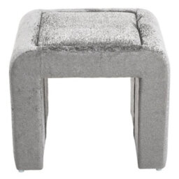 Grey Ottoman Storage Pouffe Seat Footstool Dressing Chair Tea Table With Lid - thumbnail 6