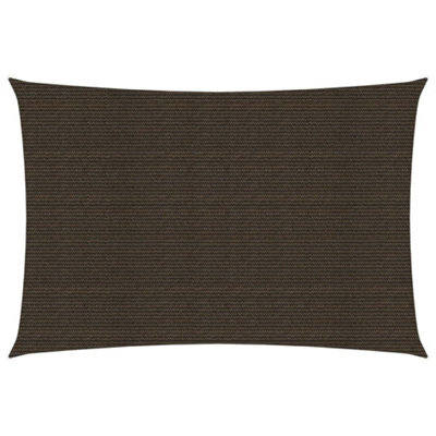 Berkfield Sunshade Sail 160 G/m2 Brown 2X4.5 M Hdpe - image 1