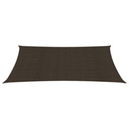 Berkfield Sunshade Sail 160 G/m2 Brown 2X4.5 M Hdpe - thumbnail 2