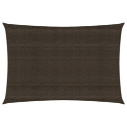 Berkfield Sunshade Sail 160 G/m2 Brown 2X4.5 M Hdpe - thumbnail 1