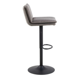 Wyld Haus Mossfield Light Grey And Brown Height-Adjustable Swivel Bar Stool - thumbnail 4