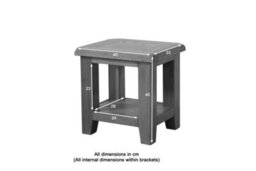 Buttercup Farm Shrewsbury Lamp Table - L33 X W40 X H40 Cm - Oak - thumbnail 4