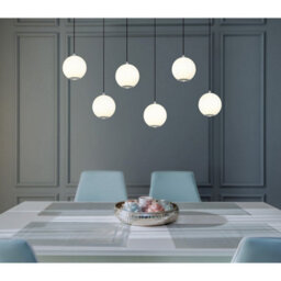 Luminosa Lighting Luminosa Simmons Cluster Pendant Ceiling Light Matt Grey 6X Led 3000/4000/6000K - thumbnail 2