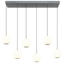 Luminosa Lighting Luminosa Simmons Cluster Pendant Ceiling Light Matt Grey 6X Led 3000/4000/6000K - thumbnail 4