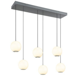 Luminosa Lighting Luminosa Simmons Cluster Pendant Ceiling Light Matt Grey 6X Led 3000/4000/6000K - thumbnail 5
