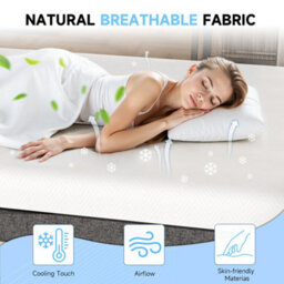 Onemill Memory Foam Mattress 6 Inch With Soft Fabric Skin-Friendly Mattress-King - thumbnail 6