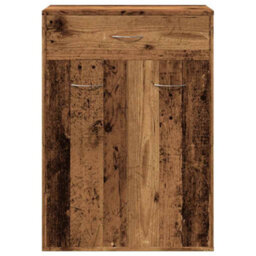 Berkfield Shoe Cabinet Old Wood 60X35X84 Cm Engineered Wood - thumbnail 4