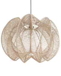 Wyld And Coco Naturalux Boho Paper Rope Pendant Lamp - W60 X D58 X H123Cm - thumbnail 1